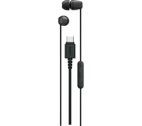 SONY IER-EX15C USB-C Earphones - Black - Image 1
