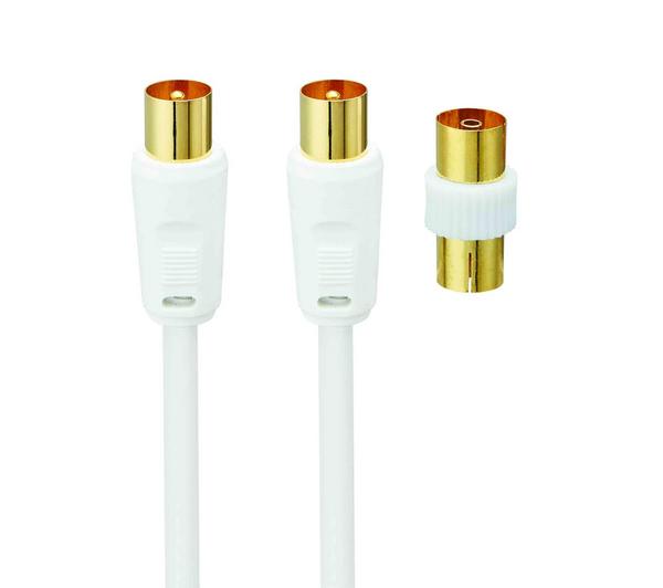 LOGIK L4AERA15 Aerial Cable & Adapter - 4 m