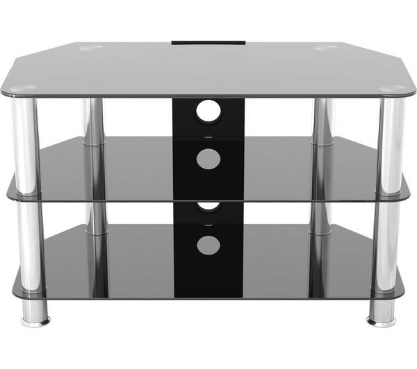 AVF 800 mm TV Stand for up to 43\" TVs - Black & Chrome