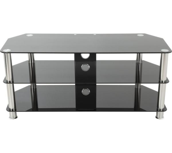 AVF 1000 mm TV Stand for up to 50\" TVs - Black & Chrome