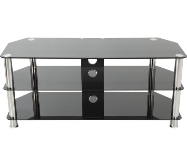 AVF 1400 mm TV Stand for up to 55\" TVs - Black & Chrome