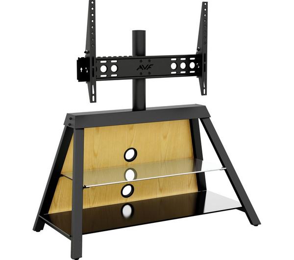 AVF Easel 925 mm TV Stand with Bracket for up to 65\" TVs - Oak / Walnut / Black/ White
