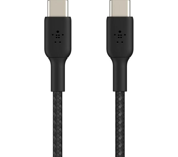 BELKIN Braided USB Type-C to USB Type-C Cable - 1 m, Black