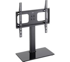 TTAP TT44F 430 mm TV Stand with Bracket for up to 55" TVs - Black Glass