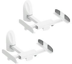 AVF EAK70W Wall Mount Tilt & Swivel Speaker Bracket – Twin Pack, White