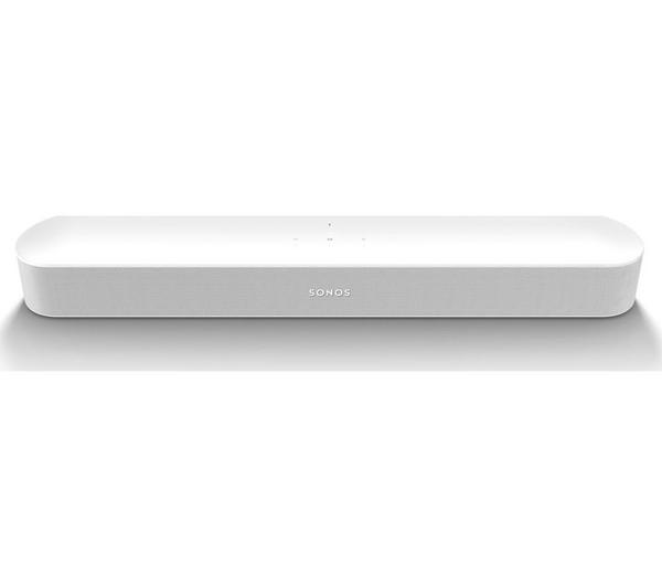SONOS Beam (Gen 2) Compact Sound Bar with Dolby Atmos, Alexa & Google Assistant - White