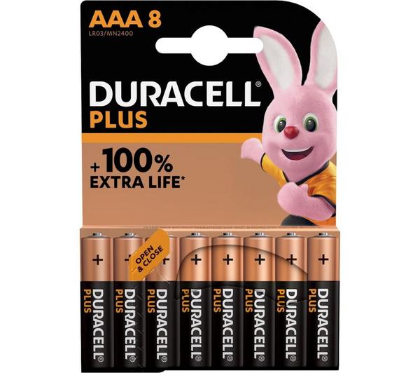 DURACELL Plus AA Alkaline Batteries - Pack of 12