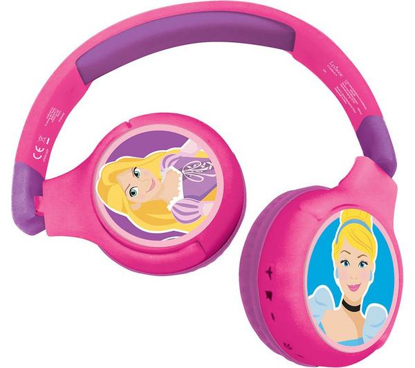 LEXIBOOK HPBT010DP Wireless Bluetooth Kids Headphones - Disney Princess