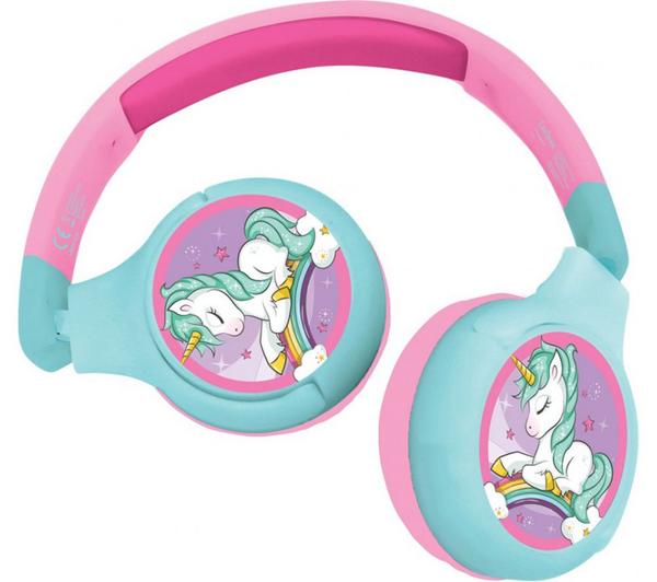 LEXIBOOK HPBT010UNI Wireless Bluetooth Kids Headphones - Unicorn