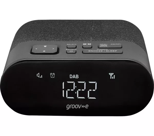 GROOV-E Roma GV-CR03 DAB/FM Clock Radio - Black
