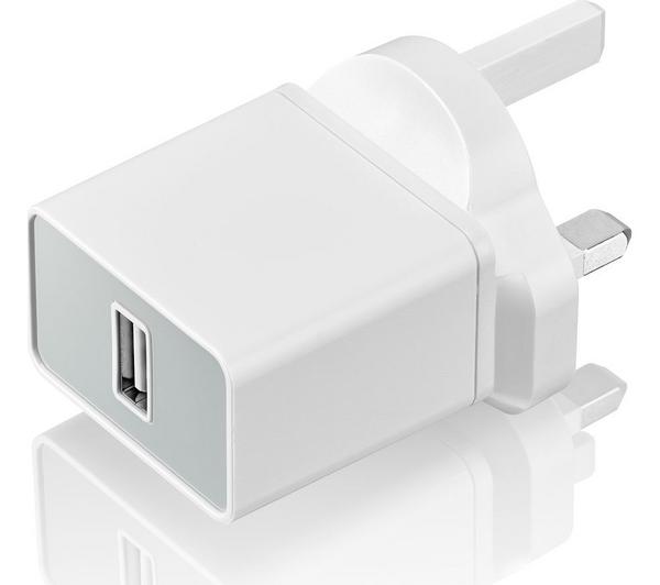 GOJI 12 W Universal USB Plug Charger - White