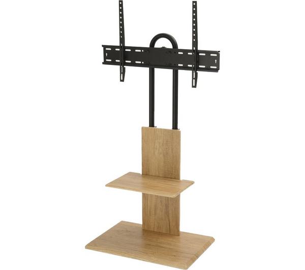 TTAP FS-2-OAK 640 mm TV Stand with Bracket for up to 65\" TVs - Black & Oak