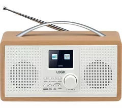 LOGIK L45DABW23 Portable DAB+/FM Radio - White & Brown