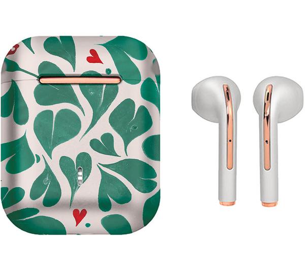 VQ Wren Wireless Bluetooth Earbuds - Cath Kidston Marble Hearts Green