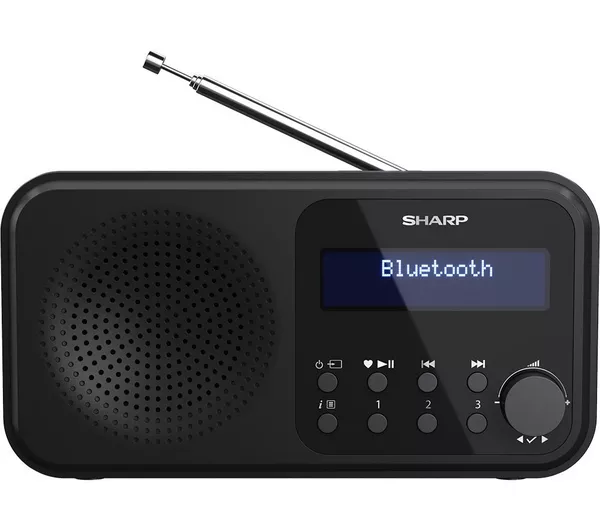 SHARP Tokyo DR-P420 Portable DAB+/FM Bluetooth Radio - Midnight Black