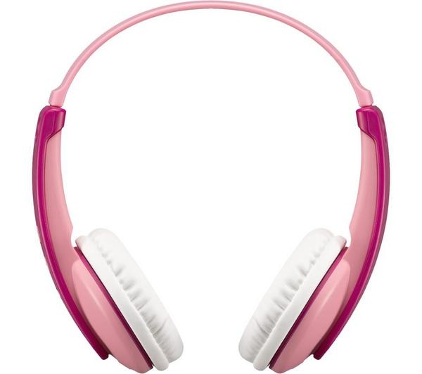 JVC TINYPHONES HA-KD10W-P-E Wireless Bluetooth Kids Headphones - Pink