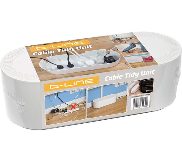 D-LINE EU/CTULGEW/SW Cable Tidy Unit - Large, White