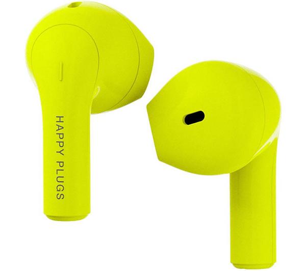 HAPPY PLUGS Joy Wireless Bluetooth Earbuds - Neon Yellow