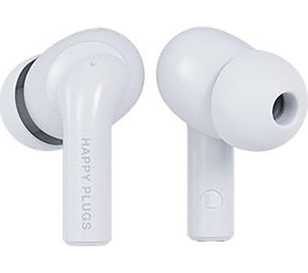 HAPPY PLUGS Joy Pro Wireless Bluetooth Noise-Cancelling Earbuds - White