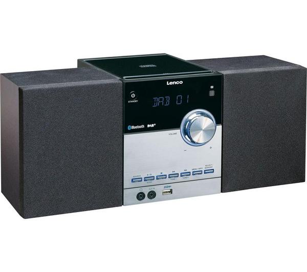 LENCO MC-150 Bluetooth Traditional Hi-Fi System - Black