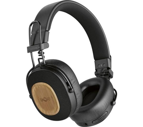 HOUSE OF MARLEY Positive Vibration Riddim Wireless Bluetooth Noise-Cancelling Headphones - Black