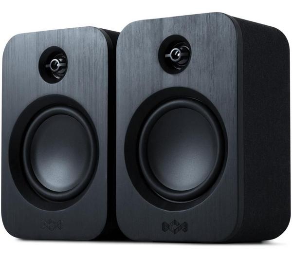 HOUSE OF MARLEY Get Together Duo Bluetooth Bookshelf Speakers - Black