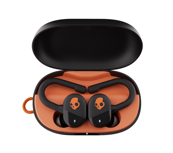 SKULLCANDY Push Play Active Wireless Bluetooth Sports Earbuds - Black & Orange