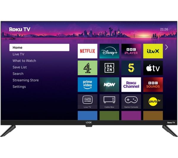 LOGIK L32RHE25 Roku 32\" Smart HD Ready HDR LED TV