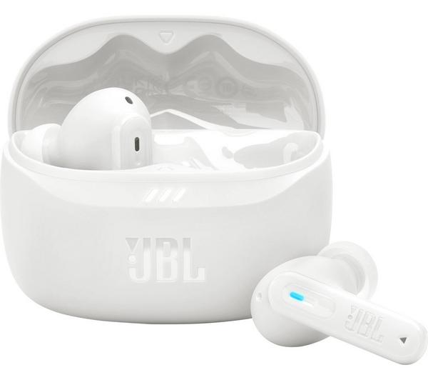 JBL Tune Beam 2 Wireless Bluetooth Noise-Cancelling Earbuds - White