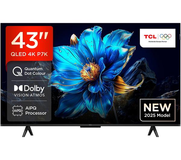 TCL 43P7K 43\" Smart 4K Ultra HD HDR QLED TV