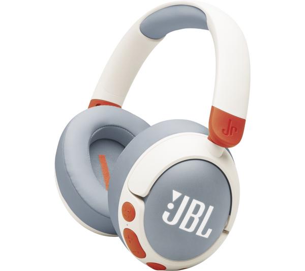 JBL Junior 470NC Wireless Bluetooth Noise-Cancelling Kids Headphones - White
