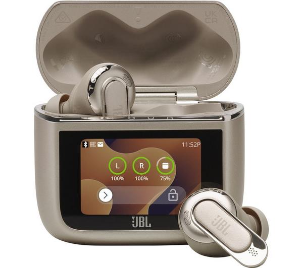 JBL Tour Pro 3 Wireless Bluetooth Noise-Cancelling Earbuds - Latte