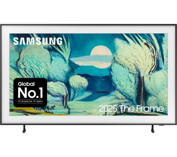 SAMSUNG The Frame (2025) 55\" QLED 4K Art Mode Smart AI TV with Slim Fit Wall Mount - QE55LS03FA