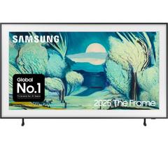 SAMSUNG The Frame (2025) 55" QLED 4K Art Mode Smart AI TV with Slim Fit Wall Mount - QE55LS03FA