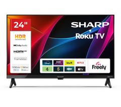 SHARP 1T-C24HD2725KB Roku TV 24" Smart HD Ready HDR LED TV