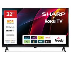 SHARP 1T-C32HD2725KB Roku TV 32" Smart HD Ready HDR LED TV