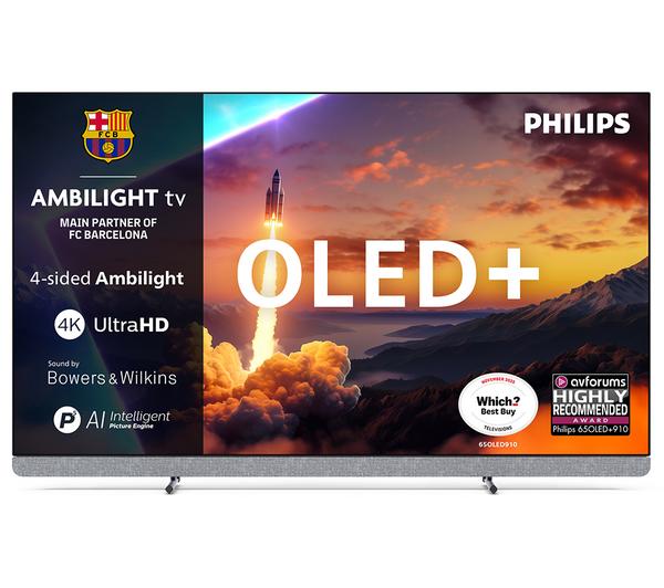 PHILIPS OLED910 65\" OLED 4K HDR Ambilight Smart TV - 65OLED910/12