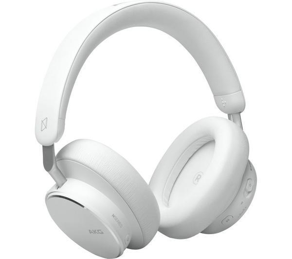 AKG N9 Hybrid Wireless Bluetooth Noise-Cancelling Headphones - White