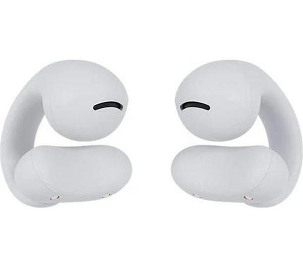 HAPPY PLUGS Clip Wireless Bluetooth Noise-Cancelling Earbuds - White