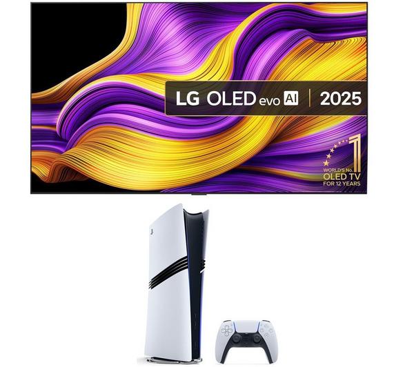 LG G5 83\" OLED evo AI 4K HDR Smart TV 2025 (OLED83G54LW) & PlayStation 5 Pro Bundle