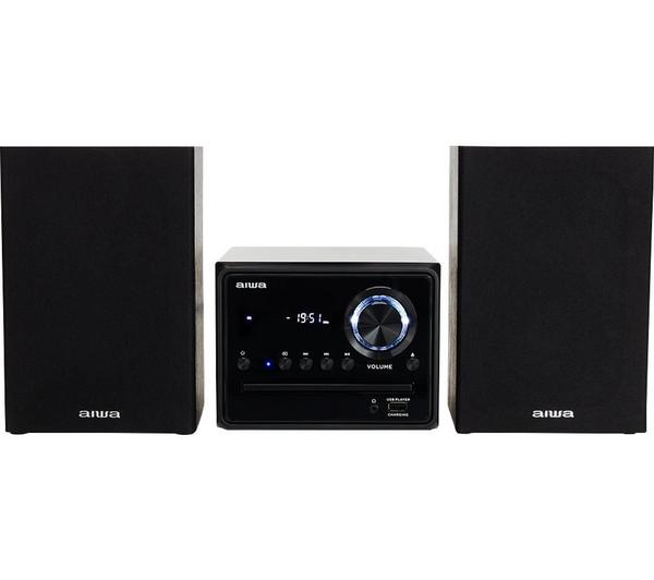 AIWA MSBTU-300 Bluetooth Micro Hi-Fi System - Black