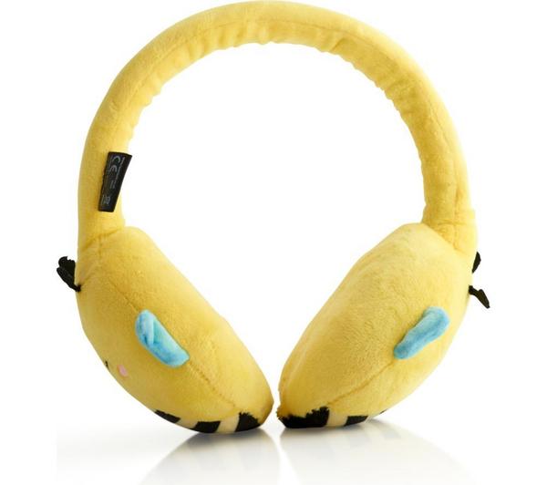 LAZERBUILT Squishmallows Sunny Plush Wireless Bluetooth Headphones - Yellow