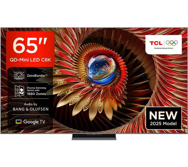TCL C8K 65\" QD-Mini LED 4K HDR Smart Google TV - 65C8K-UK
