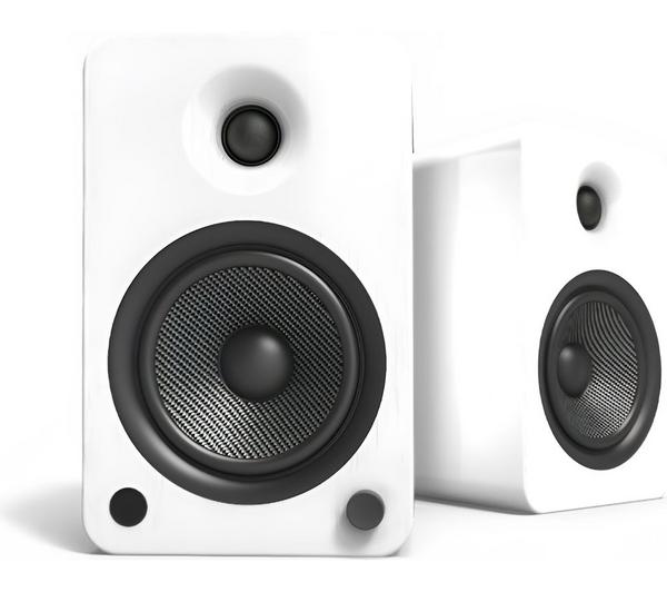 KANTO AUDIO YU6 Powered Bluetooth Bookshelf Speakers - Matte White