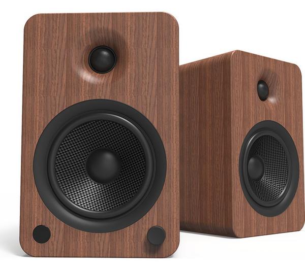 KANTO AUDIO YU6 Powered Bluetooth Bookshelf Speakers - Walnut