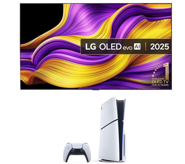 LG G5 83\" OLED evo AI 4K HDR Smart TV 2025 OLED83G54LW & PlayStation 5 Bundle