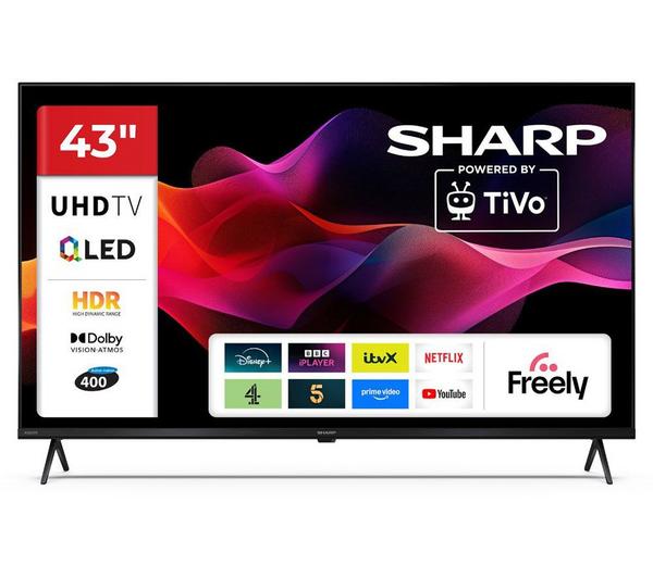 SHARP 4T-C43HM5245KB 40\" Smart 4K Ultra HD HDR QLED TV