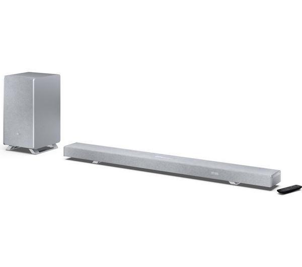 SHARP Q HT-SBW55121 5.1.2 Wireless Sound Bar with Dolby Atmos & DTS:X - Silver