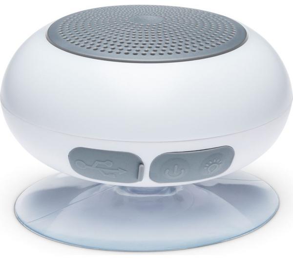 RED5 Portable Bluetooth Light Up Shower Speaker - White