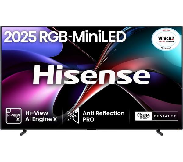 HISENSE UX 100\" Tri-Chroma RGB Mini LED Smart AI TV with Freely - 100UXQTUK